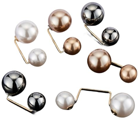 12 Pièces Mode Broche de Perle Simulée Épingle de Sécurité Clip Boucle Pinces Châle Echarpe Écharpe pour Femmes Filles Vêtements Décoration