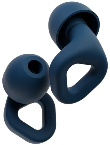 Zenz Unwind Bouchons d'oreille pour un contrôle suprême du bruit – Ultra confortables, réutilisables – Idéal pour dormir, concerts, lecture, voyage, yoga – 8 embouts en XS/S/M/L – Bleu marine lagon