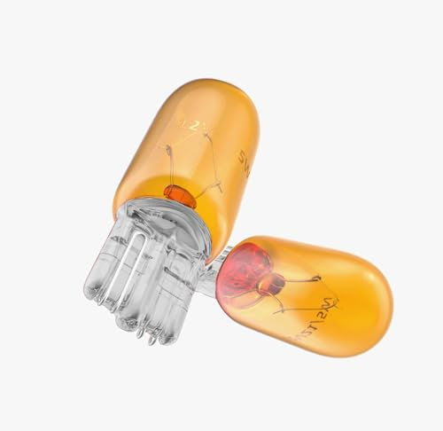 Magnet Pack 2 Ampoules YW5W Halogène Wedge 12V 5W Culot T10 W2.1X9.5D Clignotant, Intérieur et Extérieur - Auto et Moto, Orange