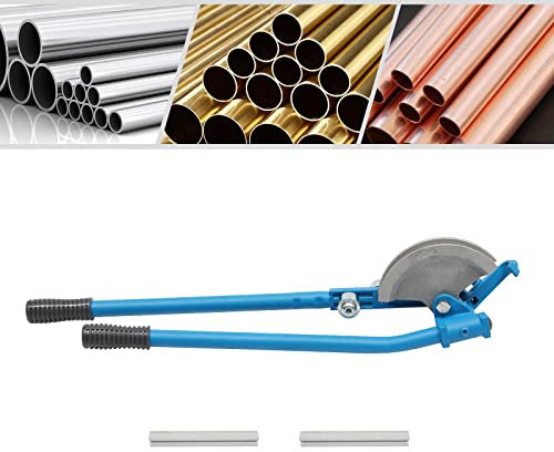Hand Rohrbieger Aluminiumlegierung Rohr BiegegeräT Biegezange Manuell Rohrbiegerzange Aluminium Mit StäBe Blau FüR Biegeger Kupferrohre Aluminiumrohre Rohrdurchmesser 15Mm/22Mm 0-90°