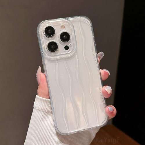 HUUMAGIC Luxury Soft Silicone Phone Case For iPhone 15 14 13 12 11 Pro Max X XR XS Curve Pattern Bumper Cases Cover,Transparent,For IPhone 14