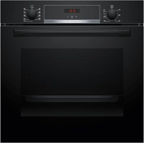 Bosch HBA534BB3, Forno da incasso, EcoClean: pulizia della parete posteriore senza alcun detergente, Display LED Rosso,Nero, 60 x 60 cm