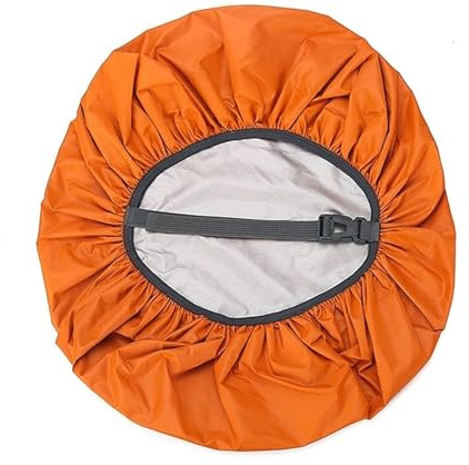 CSSHNL Regenschutz Schulranzen Rain Cover for Backpack 35L 45L 60L Waterproof Bag Outdoor Camping Hiking Climbing Cross Buckle Dust Raincover(50-70L,Orange-1)