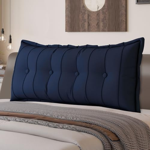 LELEFIDO Rückenkissen, Lesekissen für Bett und Sofa, Bequeme bettkopfteil, Keilkissen, Wandkissen, Sitzkissen, Großes Rückenkissen mit waschbarem Bezug - perfekt zum Anlehnen im Bett
