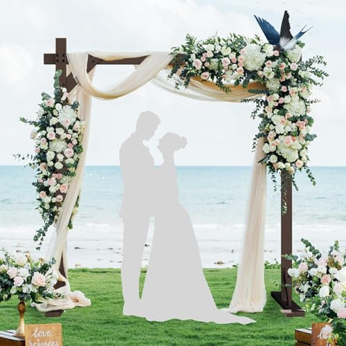 Arche de Mariage en Bois for la cérémonie, Arche de Mariage carrée en Bois, Arche de Jardin, Arche en Bois for Les fêtes, Les Anniversaires, Les Mariages et Les douches de bébé.