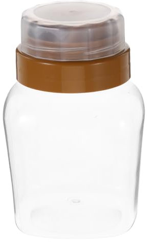 Mikikit Lot De 4 Pots à Miel Transparents Souples 500g En Plastique Recyclable Avec Embout Verseur Anti-goutte, Distributeur De Miel Et Sirop Hermétique Pour Usage La Cuisine Quotidienne