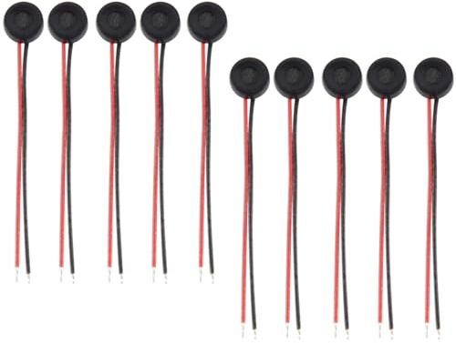 Sankaka Elektret-Kondensator-Mikrofon, 4 mm x 2 mm, für PC, Handy, MP3, MP4, 10 Stück