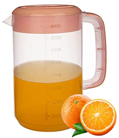 SMELEYOU Jarra de Agua, plástico Jarra de 4l de Bebida de