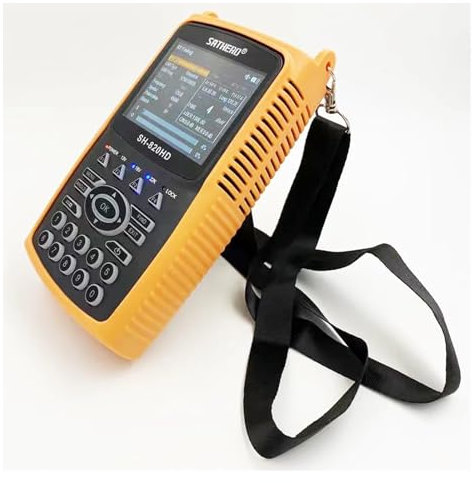 TIEOAXFT Misuratore di Segnale Digitale HD SH-820HD da 3,5 Pollici con Ricevitore satellitare Combo H.265 HEVC DVB-S/S2/T/T2/C/CCTV(S2 T2 CCTV)