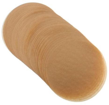 Kichvoe 100 Pièces Papier Cuisson Rond Papier Sulfurisé Antiadhésif Épais pour Barbecue Pâtisserie Cuisson à Lhuile Compatible Four et Micro Ondes Couleur Aléatoire