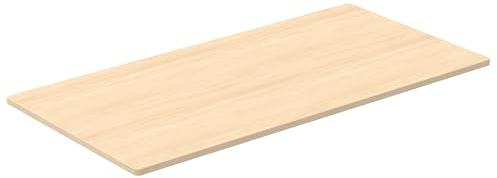 Cooleben 160x80cm Ganzes Tischplatte - Nachhaltiges Holz mit Melaminbeschichtung, 25mm Dicke Weiße Schreibtischplatte für DIY-Möbel, Esstisch, Werkbank - Stoßfeste ABS-Kante (Beige, 160cmX80cm)