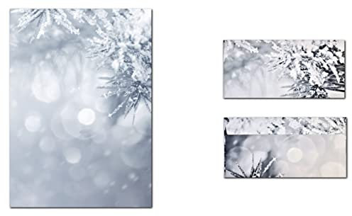 Motivpapier Briefpapier + Umschläge (Winter-5180, DIN A4, 25 Blatt) Weihnachten verschneiten Tannenäste