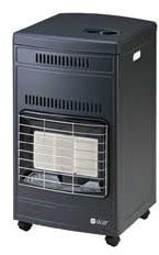 Stufa Infrarossi A Gas Gpl Ventilata 4200W Grigia - misure cm.40,5x44,5x77h. peso kg.14,5 - EURO92T