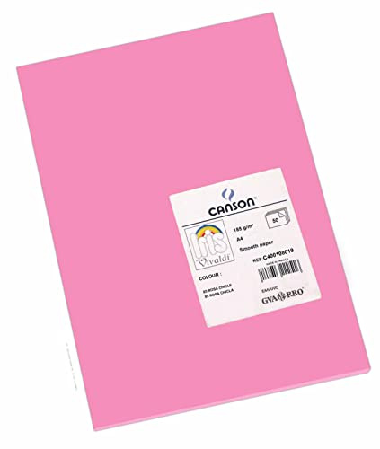 Canson Iris Karton (50 Blatt), A4, Rosa (Kaugummi)