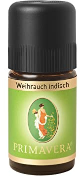 PRIMAVERA Ätherisches Öl Weihrauch indisch 2 x 5 ml - Aromaöl, Duftöl, Aromatherapie - reinigend, ausgleichend - vegan