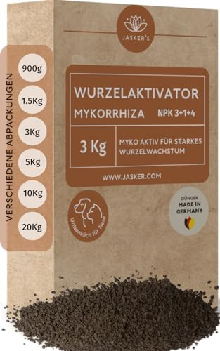 Wurzelaktivator mit Mykorrhiza 3 Kg - Bewurzelungspulver für Stecklinge & Pflanzen - Myko Aktiv Bewurzelungshormon - Mykorrhiza Pilze für Pflanzen - Wurzelaktivator für Stecklinge