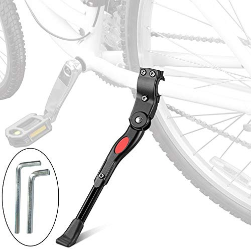 HAHAXIXI Fahrradständer,Verstellbarer MTB-Rennrad-Stütz-Seitenständer-Parkplatz, Fahrradträgerteile für 22 24 26 28 Mountainbike/City Commuter Bike/Adult Bike.