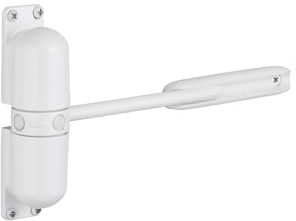 THIRARD - Ferme-Porte Automatique - Porte Légère - Alliage - Pour Intérieur - Angle 90° - Poids 10 à 30 Kg - Ouverture Droite ou Gauche - Blanc - Finition Élégante