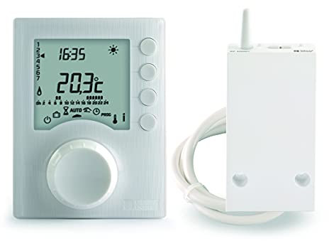 Delta Dore Thermostat programmable sans fil Tybox 1137 pour chaudière, pompe à chaleur et poêle à bois. Programmation | Gestion du chauffage - 6053064