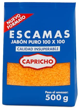 Capricho - caja de 10 bolsas de Escamas de jabon Natural cada bolsa de 500gr