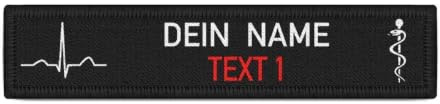 QRS Komplex Patch Herzlinie Feuerwehr personalisierbar Bundeswehr #39272