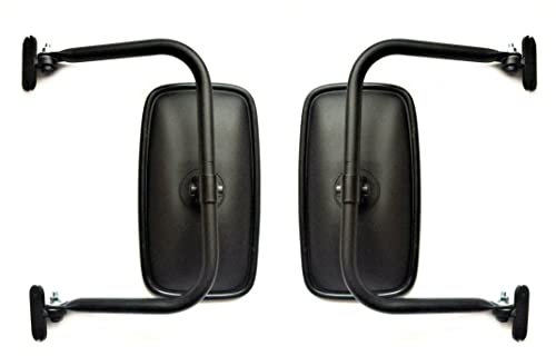 MelTruck® 2x Außenspiegel Rückspiegel 285x150mm ø15-18 Traktor Spiegelhalterung Spiegelarm SET