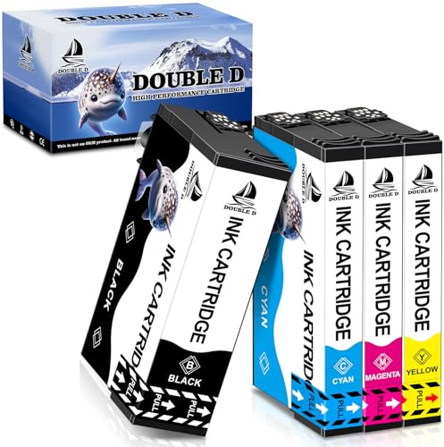 DOUBLE D 405XXL Multipack Patronen für Epson 405 Druckerpatronen - Kompatibel Mit WF 7830, WF 7840, Workforce WF-7835DTWF Pack