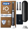 Oral-B iO4 Electric Toothbrush For Adults, 3 Toothbrush Heads, Travel Case & Toothbrush Head Holder, 4 Modes With Teeth Whitening, 2 Pin UK Plug, Black