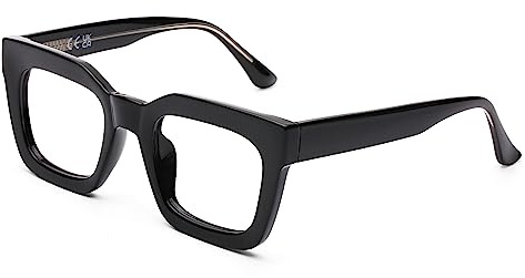 DOOViC Lesebrille Brille mit Blaulichtfilter Klassisch Eckig Rahmen