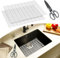 Sink Protector Mat, 2 Pack Kitchen Sink Mat for Stainless Steel & Ceramic Sinks, 40x30cm Sink Drainer Mat with Scissors Cut to Size Sink Mats Protector Prevents Scratches, Transparent