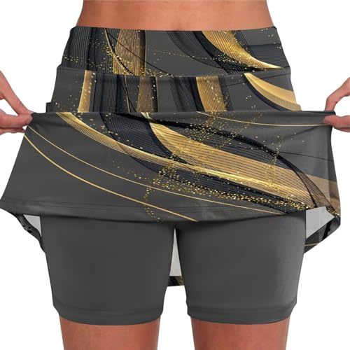 Jupe Short Femme Chic Élégant Jupeshortfemme Plissées Jupe Short Courte Femme Jupe 2024 New Jupes Tennis Golf Entraînement Sports Pantskirts Randonnée Short Femme Sexy Chic Jupe Gris M