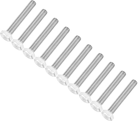10 Stück M8x50 Sechskantschrauben, Hochfeste Hardware-Werkzeuge aus Edelstahl 304 Zum Befestigen von Schrauben mit Professionellem Design und Kontaktleistung
