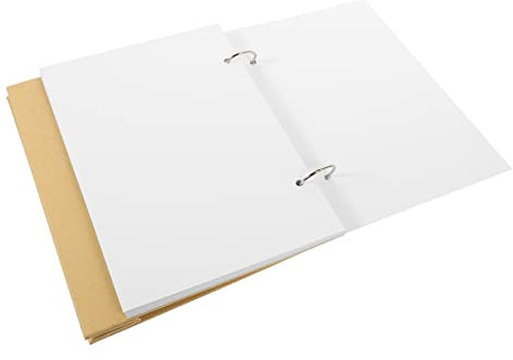 PLAFOPE Handgefertigter Tischkalender Weißkarton Mit Kraftpapier-cover Individuell Gestaltbarer -kalender Für Home Office Und Schule Als Schreibtischdekoration