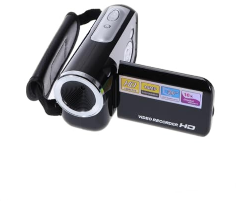 SECFOU Mini Dv Player Digital Camera Camcorder, 16 Megapixels, 2.0 Inch Tft Screen, 4x Digital Zoom, LED Flash, for Concerts and Sports