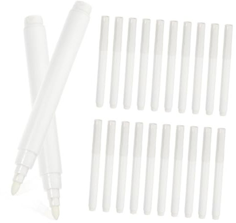 DIYEAH 20stücke Teiliges Weiße Flüssigkreidestifte Tragbare Abwischbare Marker Mit Bequemem Griff Geeignet Für Tafel Glas Fenster Papier Kunststoff Langlebige Leicht Bedienbare Whiteboard