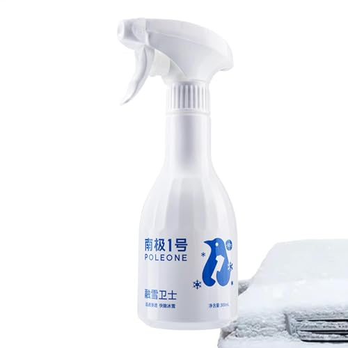 Sbrinatore per parabrezza auto, 300 ml, sbrinatore per finestrini auto, liquido antigelo, antigelo, sbrinamento della neve