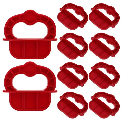Entretoise de Terrasse Rouge 12 Pièces Plastique 1/4 Pouce