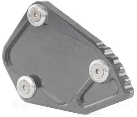 SHYYBD Seitenständer Splatte Motorrad-Seitenständer Für R 1200 GS (2007–2012) Und R 1200 ADV (2008–2012) Vergrößerte Fußstütze Vergrößern Polster(Titanium1)