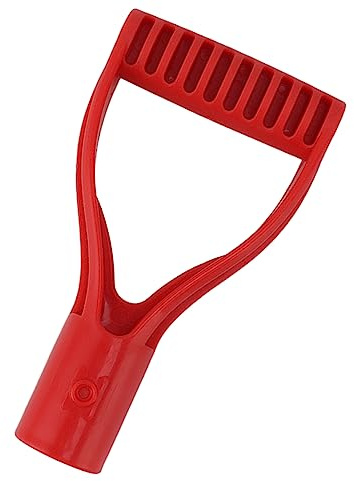 Althwuyu Impugnatura Sostitutiva a D per Pala e Rastrello, Manico in Plastica per Giardino o Uso Invernale (Arancione) (Nero) (Rosso)