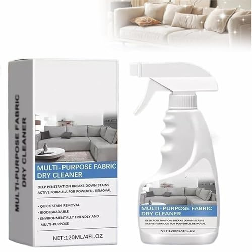 Multipurpose Fabric Dry Cleaner,Dry Cleaning Agent for Fabric Sofa,Coffee Stain Remover for Carpet,Couch Sofa Cleaner Foam,120 ml