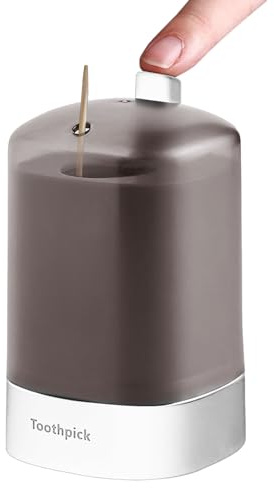 Dispenser per stuzzicadenti – 9,5 x 5,5 cm, pratico contenitore per stuzzicadenti, accessorio igienico per la pulizia | Design compatto e moderno, accessorio da cucina moderno per feste, facile da