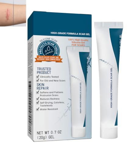 Gel Reductor de Cicatrices,Crema para Cicatrices,Atenúa Marcas y Uniforma el Tono Cutáneo, Formula que Suaviza Queratinas y Disminuye Pigmentación de Tejidos,20G