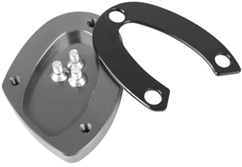 Cuscinetto per supporto moto Adatto Per Street Triple 675RX 765S 765R Moto Cavalletto Piede Laterale Estensione Cuscino Supporto Ingrandire Piastra(Titanium)