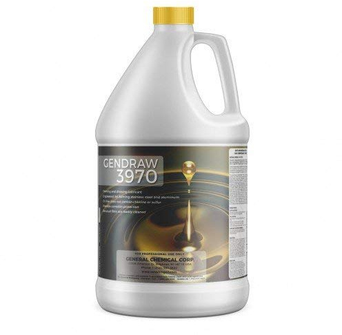 General Chemical Metalworking Fluid - Heavy Duty Synthetic Lubricant and Corrosion Protection - GenDraw 3970 - Evaporative Fluids for Metal Forming, Stamping, and Drawing - 1 Gallon Bottle