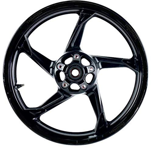 Set mit reflektierenden Felgenbändern, für Honda Retrostil, für bessere Sichtbarkeit (schwarz)