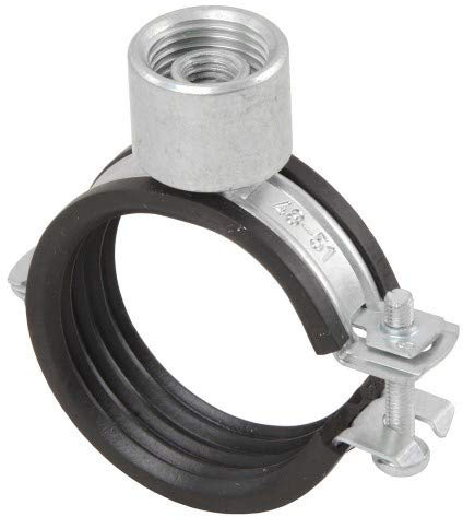 10 Stück - Gelenk-Rohrschelle/Halter/Befestigung •12mm-114mm/ ¼“-4“ •Schallschutzeinlage Größe 20-23 mm x M8/M10 1/2