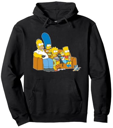 The Simpsons Homer Marge Maggie Bart Lisa Simpson Couch Sudadera con Capucha