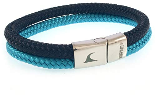 WAVEPIRATE® Segeltau-Armband Tarifa ST Nachtblau/Blau Männer Herren