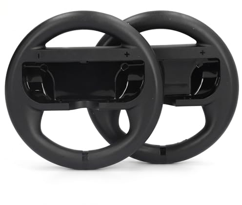 T opiky Rattkontroll för racingspel, tillbehör, kontrollgrepp för spel, 2-pack (svart)