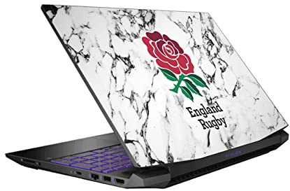 Head Case Designs Officially Licensed England Rugby Union Marble Crest Vinyl Sticker Skin Decal Cover Compatible With HP Pavilion 15.6 15-dk0047TX